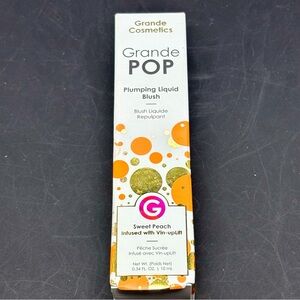 Grande Cosmetics GrandePOP Plumping Liquid Blush Sweet Peach .34 oz/10ml